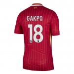 Günstige Fußballtrikots Liverpool Gakpo 18 Heimtrikot 2024-25 Kurzarm